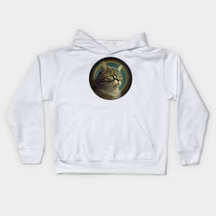 Purrfectly Powerful: Round Cat Designs for the Feline Warrior in You Kids Hoodie